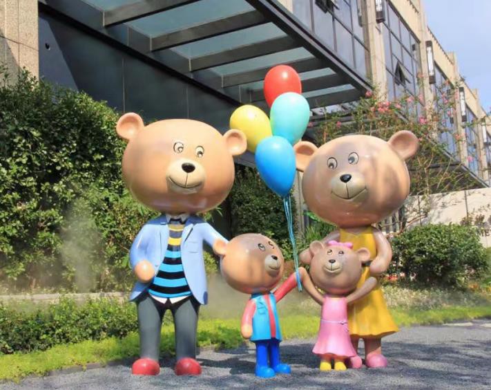 The Bear Family Resin Sculpture